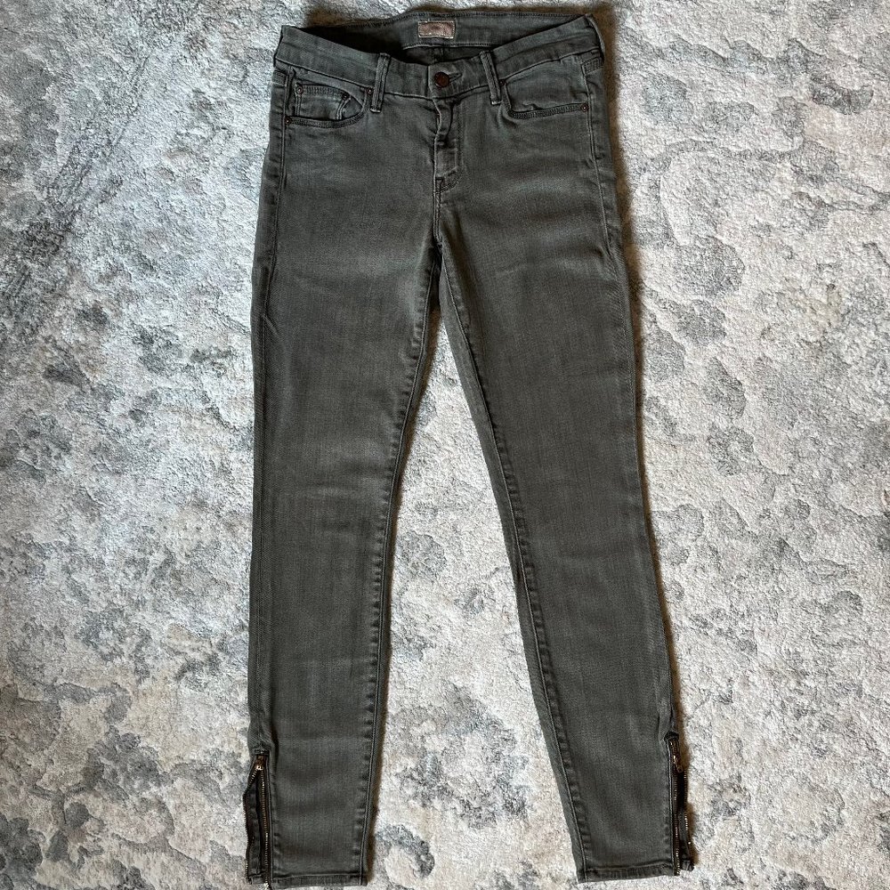 Mother Jeans - The Looker Ankle Zip in Sherwood Forest, Size 28